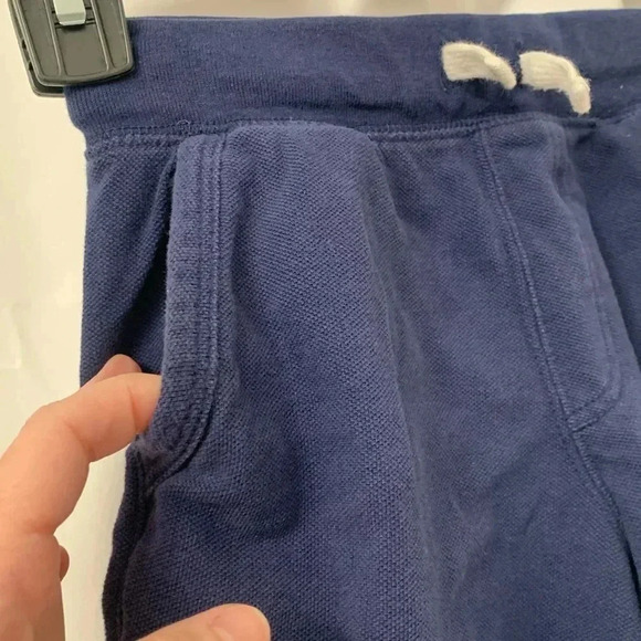 Boys Polo Ralph Lauren French Terry Drawstring Shorts Navy Blue Size 5 EUC - Picture 5 of 10